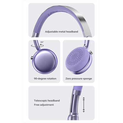 Handsfree Bluetooth Acefast H8, A2DP, ANC, Argento