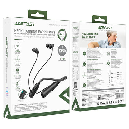 Auricolare Bluetooth Acefast N4, A2DP, Nero