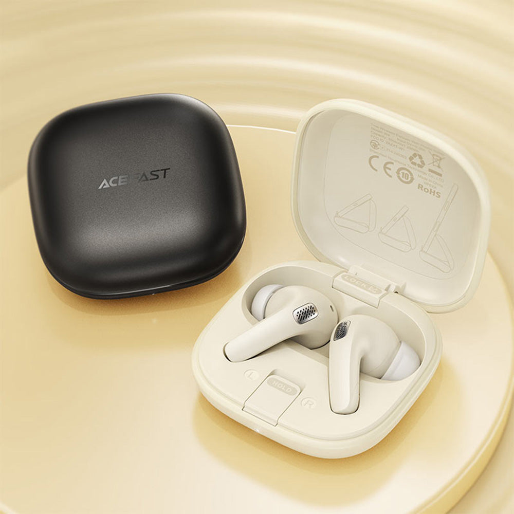 Auricolare Bluetooth Acefast W4, TWS, Beige