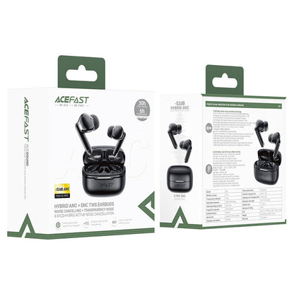 Auricolari Bluetooth Acefast W5, TWS, ANC, Nero