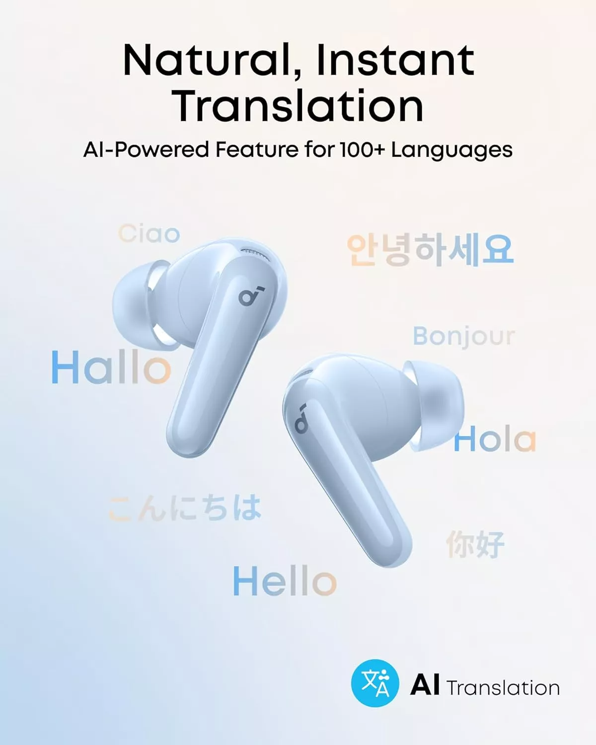 Handsfree Bluetooth Anker SoundCore R60i, TWS, ANC, Blu D1202G31