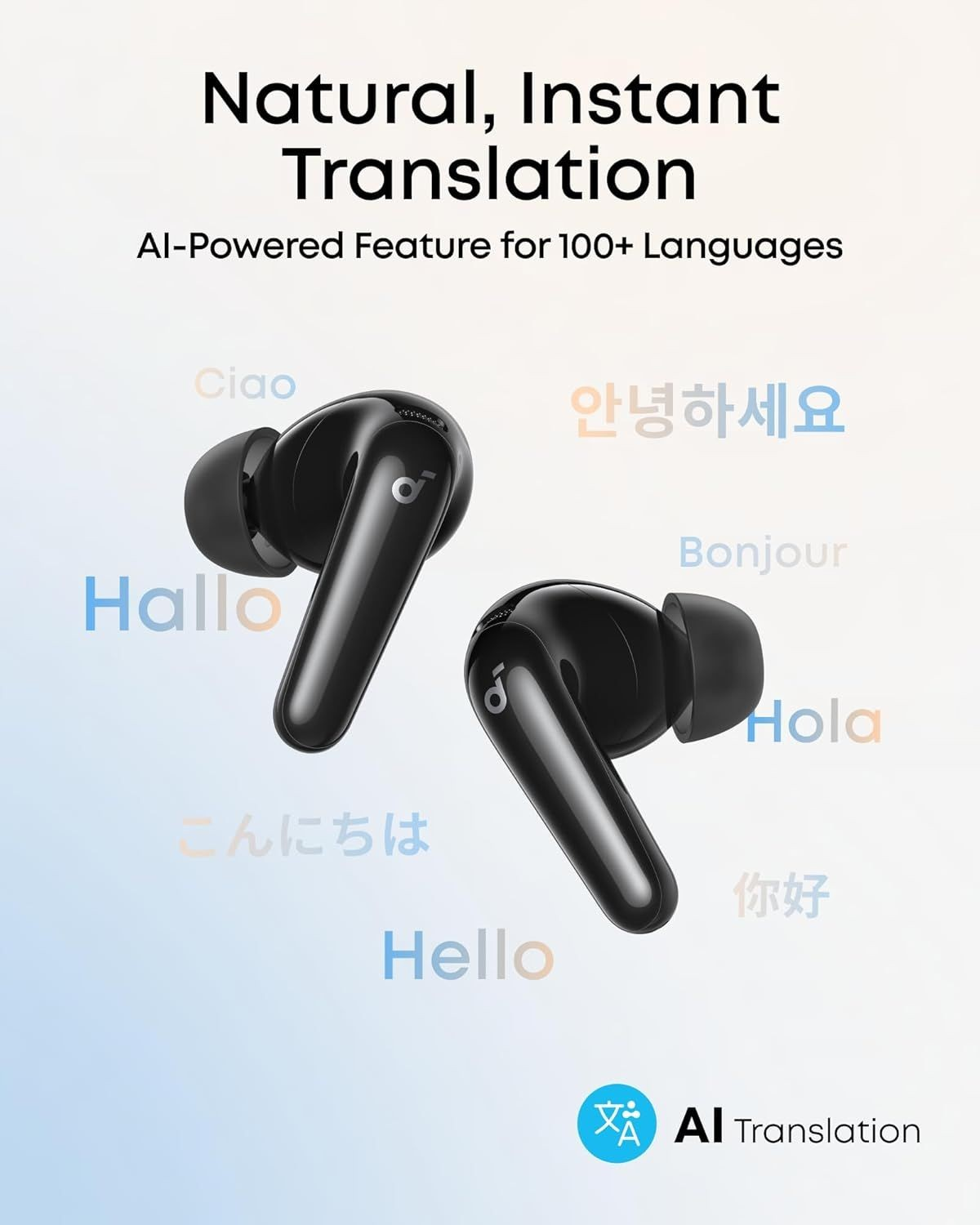 Handsfree Bluetooth Anker SoundCore R60i, TWS, ANC, Nero D1202G11