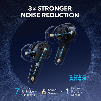 Auricolari Bluetooth Anker SoundCore Liberty 4 Pro NC, TWS, ANC, Nero A3954GF1