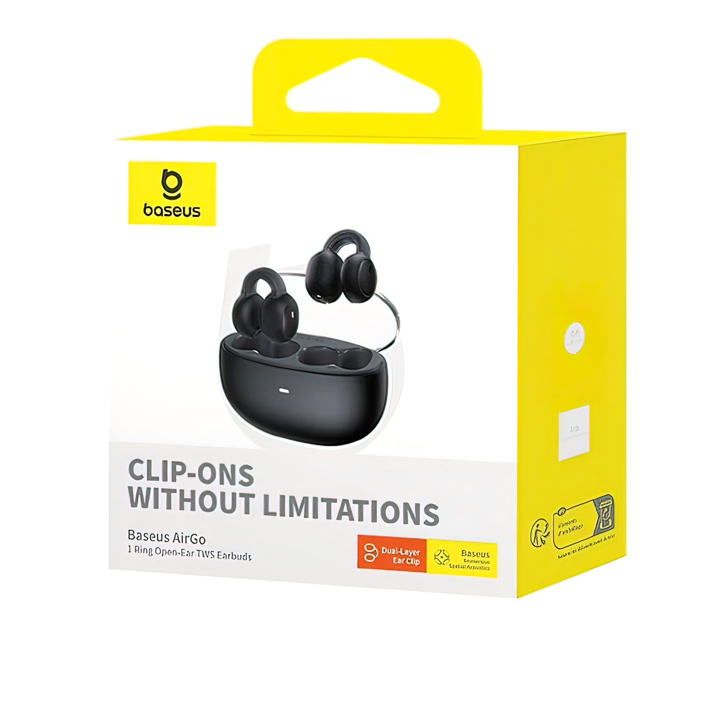 Auricolare Bluetooth Baseus AirGo 1 Ring, TWS, Nero A00069201113-00