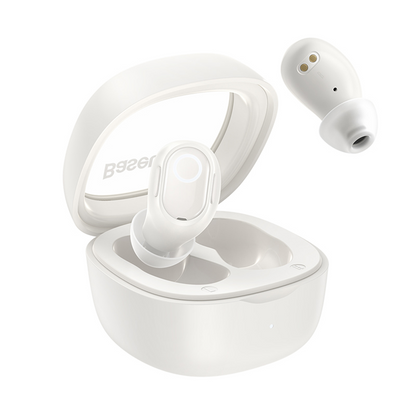 Handsfree Bluetooth Baseus Bowie WM02, TWS, White, Resaled NGTW370202