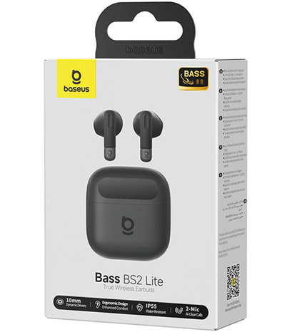 Handsfree Bluetooth Baseus Bowie Bass BS2 Lite, TWS, Nero A0010A02