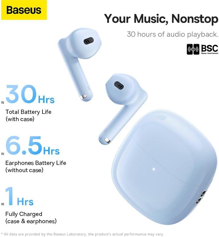 Auricolari Bluetooth Baseus Bowie WX5, TWS, Blu A00051000313-00