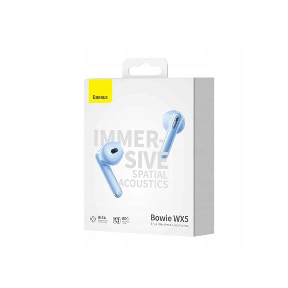 Auricolari Bluetooth Baseus Bowie WX5, TWS, Blu A00051000313-00