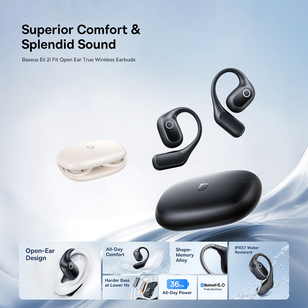 Handsfree Bluetooth Baseus Eli 2i Fit, TWS, Nero A0102604