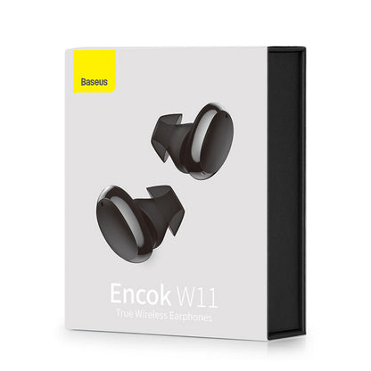 Auricolari Bluetooth Baseus Encok W11, TWS, Nero NGTW060001