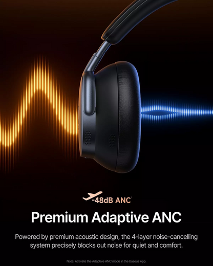 Auricolare Bluetooth Baseus Inspire XH1 Sound by Bose, A2DP, ANC, Nero A00085701123-00