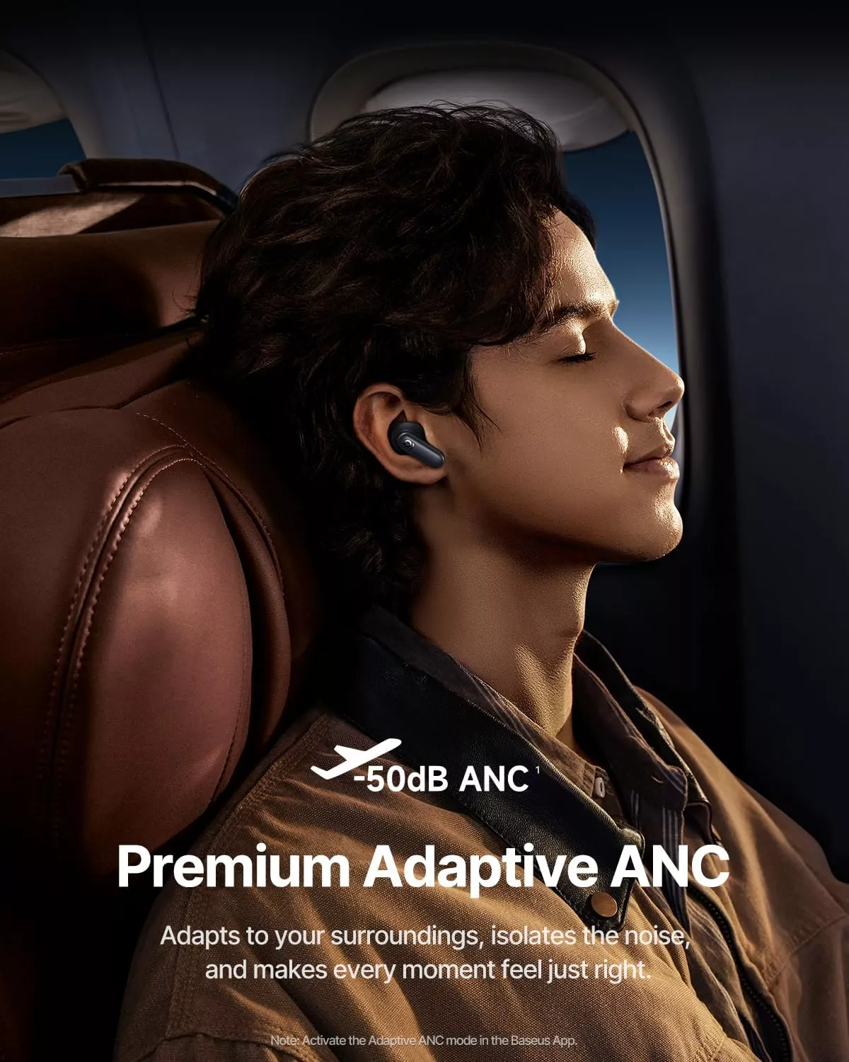 Auricolare Bluetooth Baseus Inspire XP1 Sound by Bose, TWS, ANC, Nero A0010902
