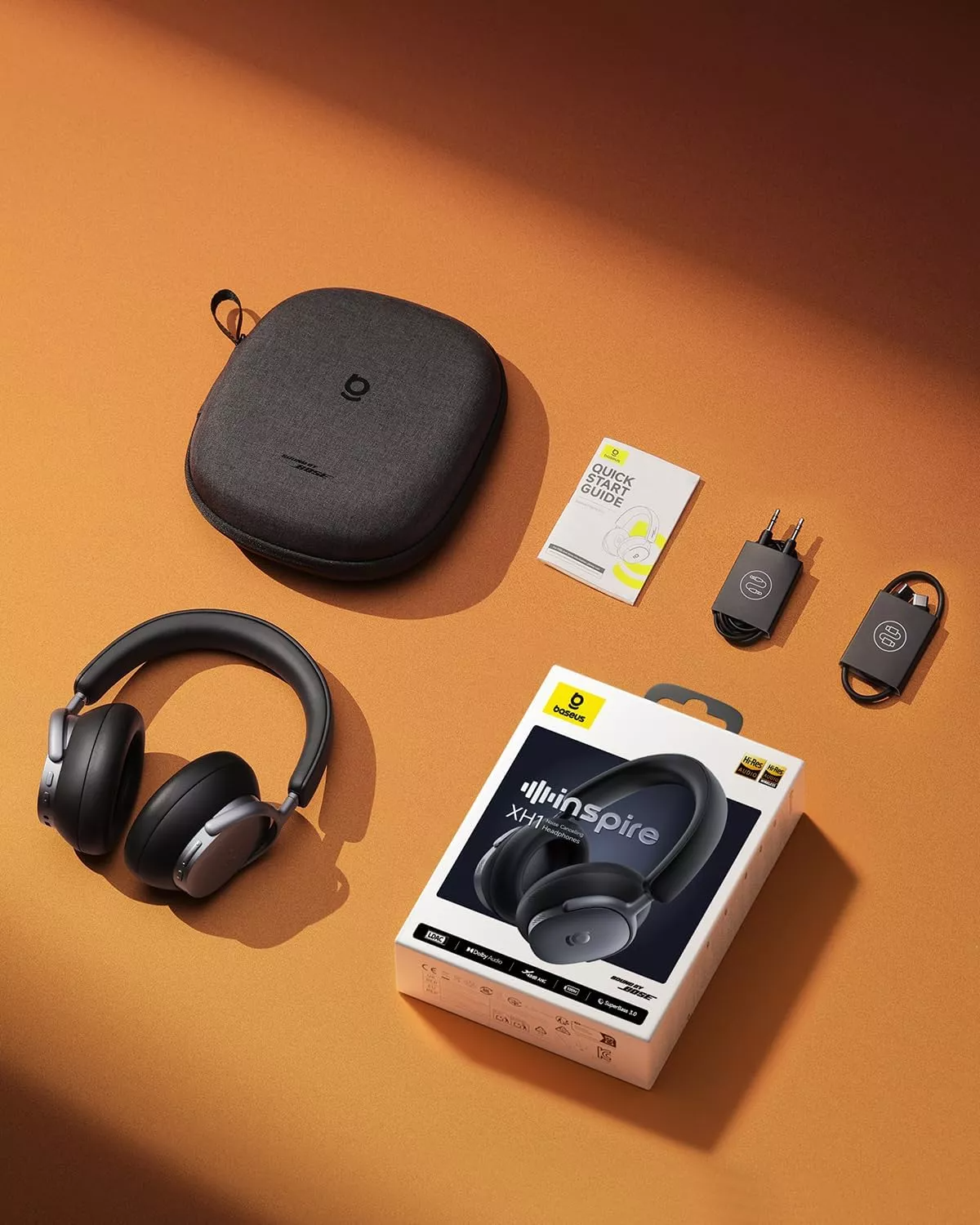 Auricolare Bluetooth Baseus Inspire XH1 Sound by Bose, A2DP, ANC, Nero A00085701123-00
