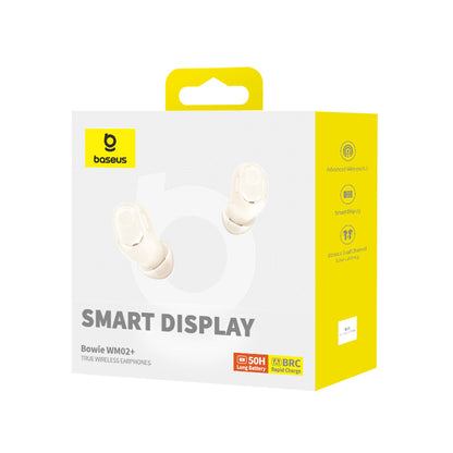 Handsfree Bluetooth Baseus WM02+, TWS, Bianco NGTW370302