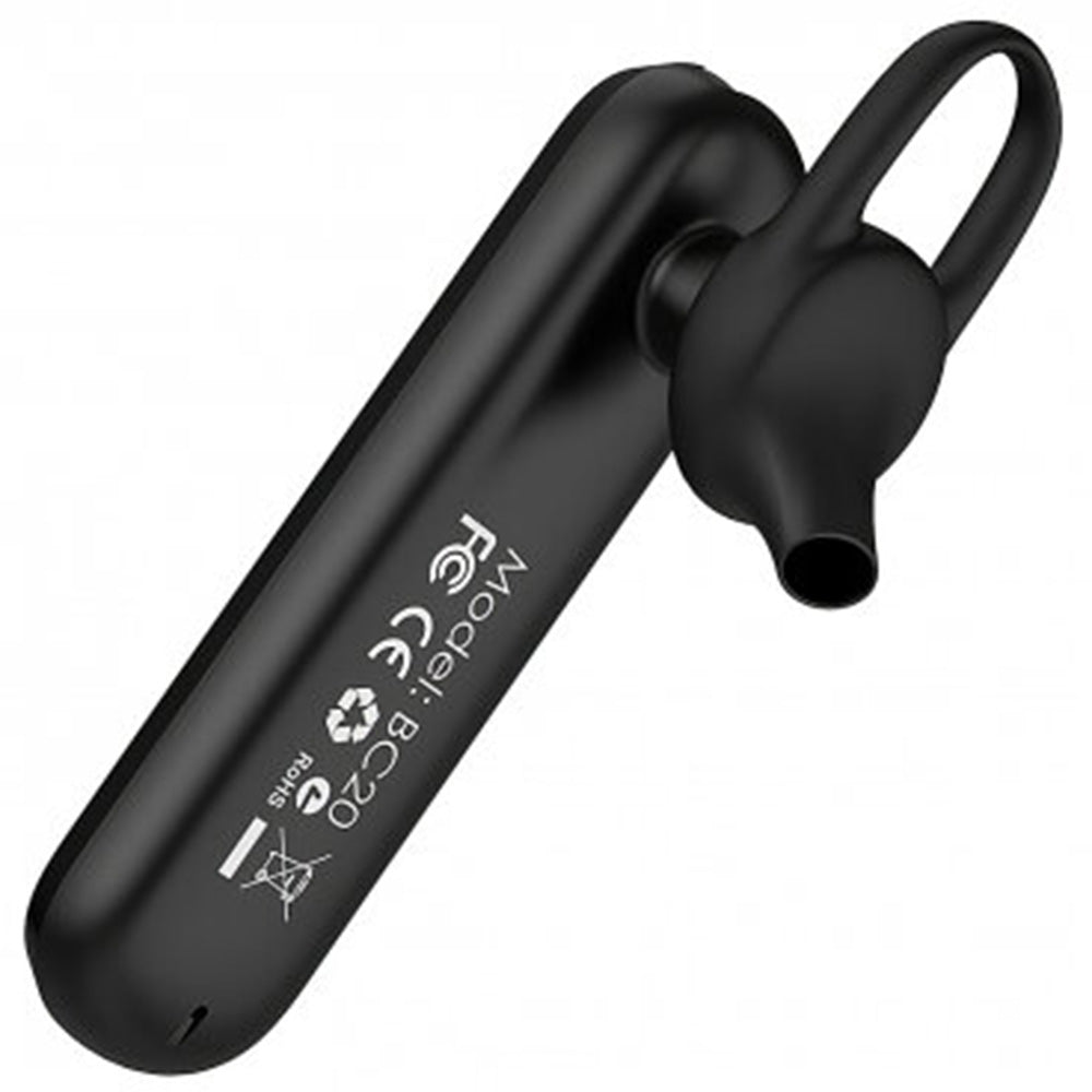 Auricolare Bluetooth Borofone BC20 Smart Business, A2DP, Nero