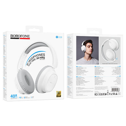 Auricolare Bluetooth Borofone BO39 Melotide, A2DP, Bianco