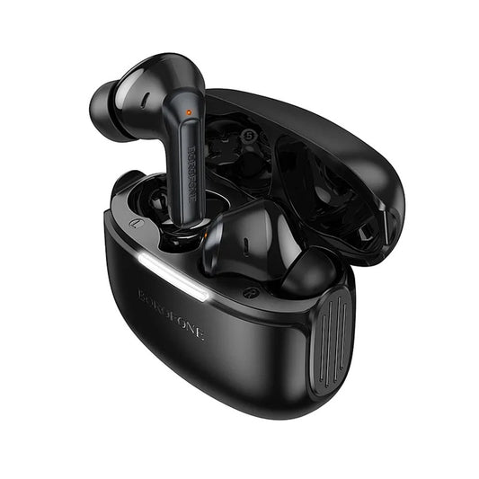 Auricolare Bluetooth Borofone FQ9 Plus Peaceful, TWS, ANC, Nero