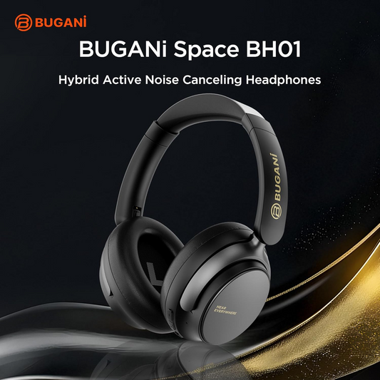 Auricolare Bluetooth Bugani Space BH01, MultiPoint, A2DP, ANC, Nero