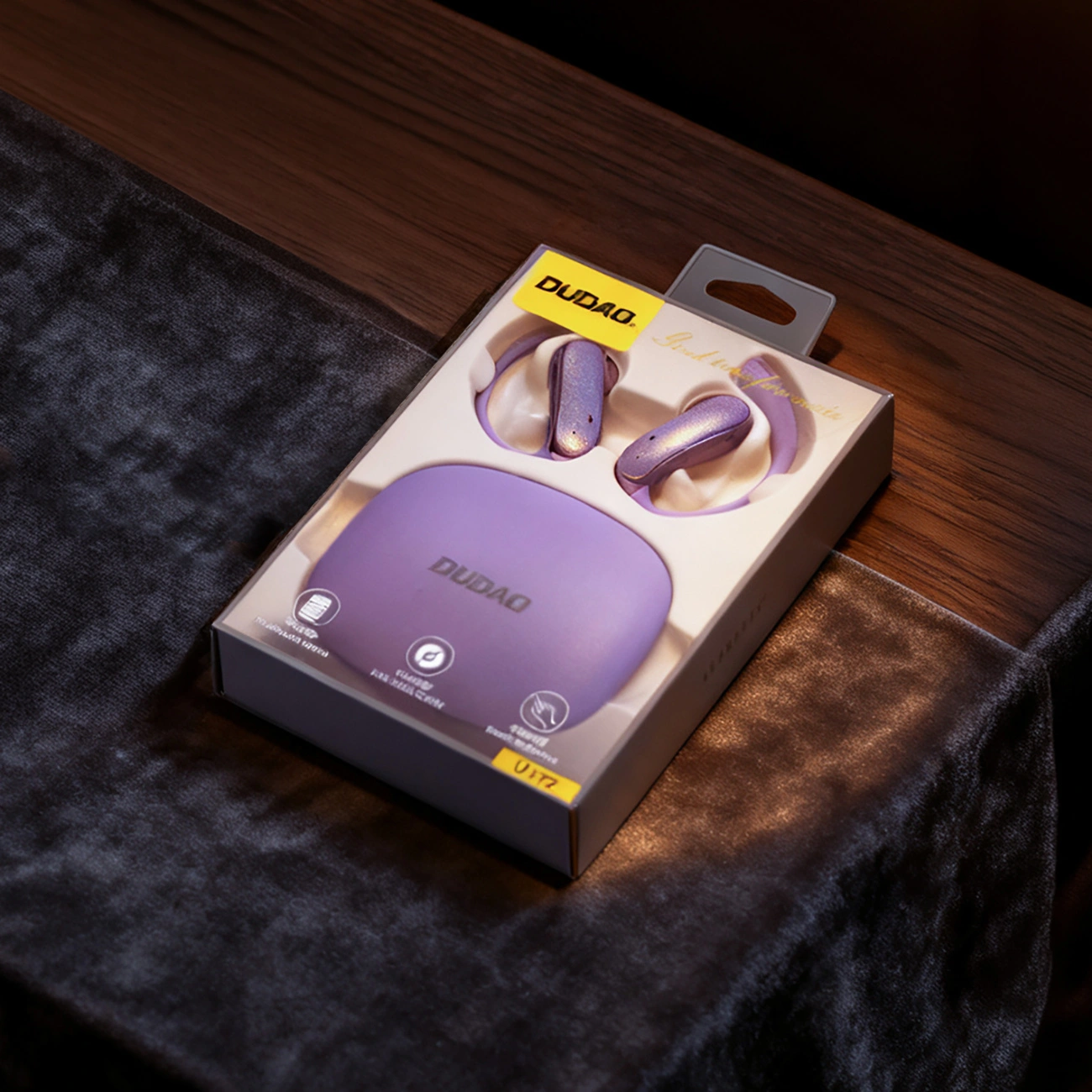 Auricolare Bluetooth Dudao U17Z, TWS, Viola