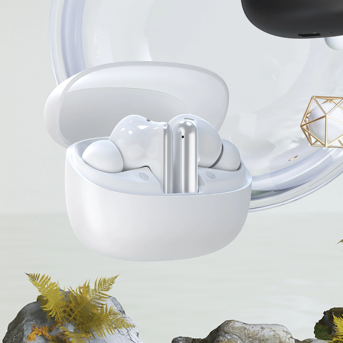 Auricolare Bluetooth Dudao U21, TWS, ANC, Bianco