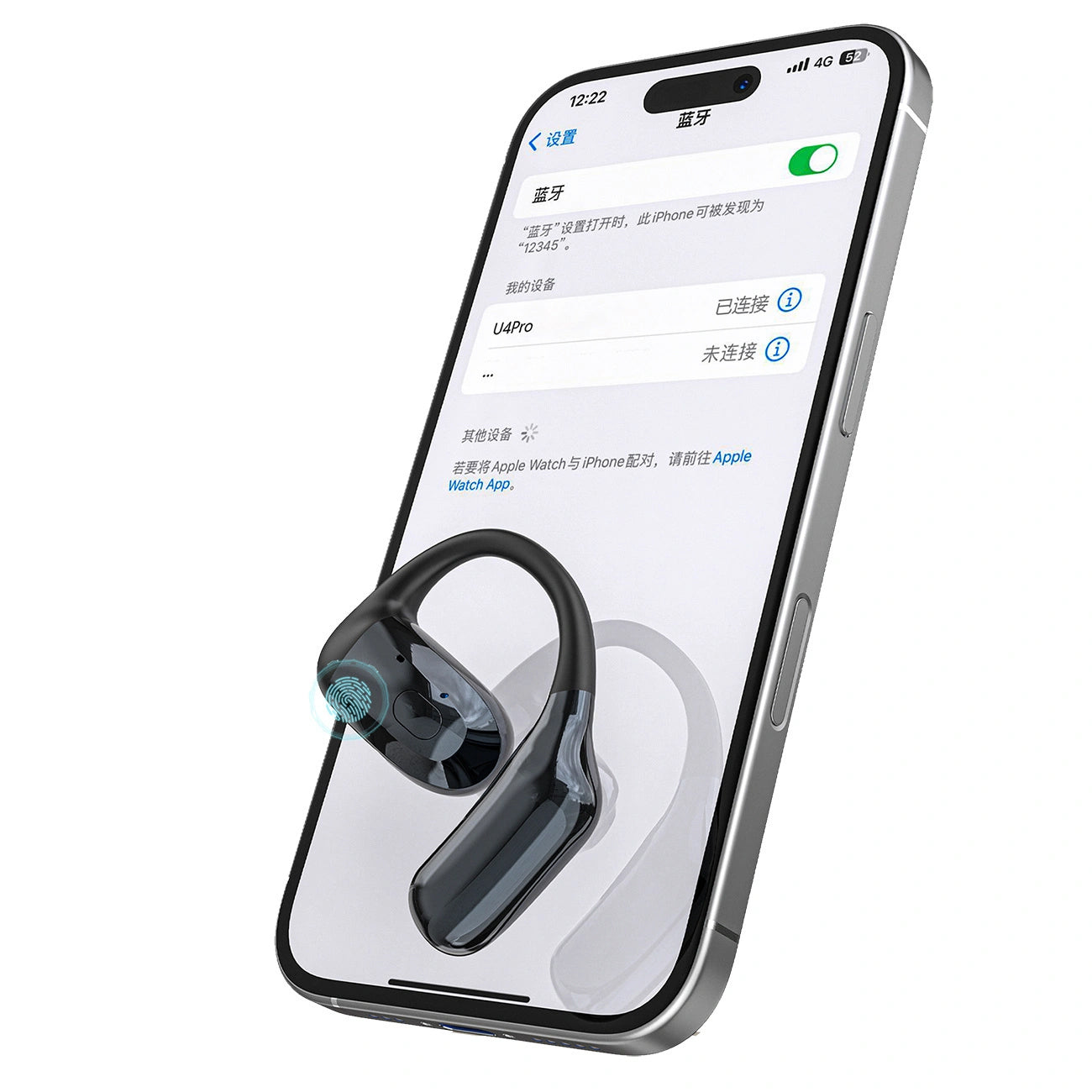 Auricolare Bluetooth Dudao U4Pro, A2DP, Nero