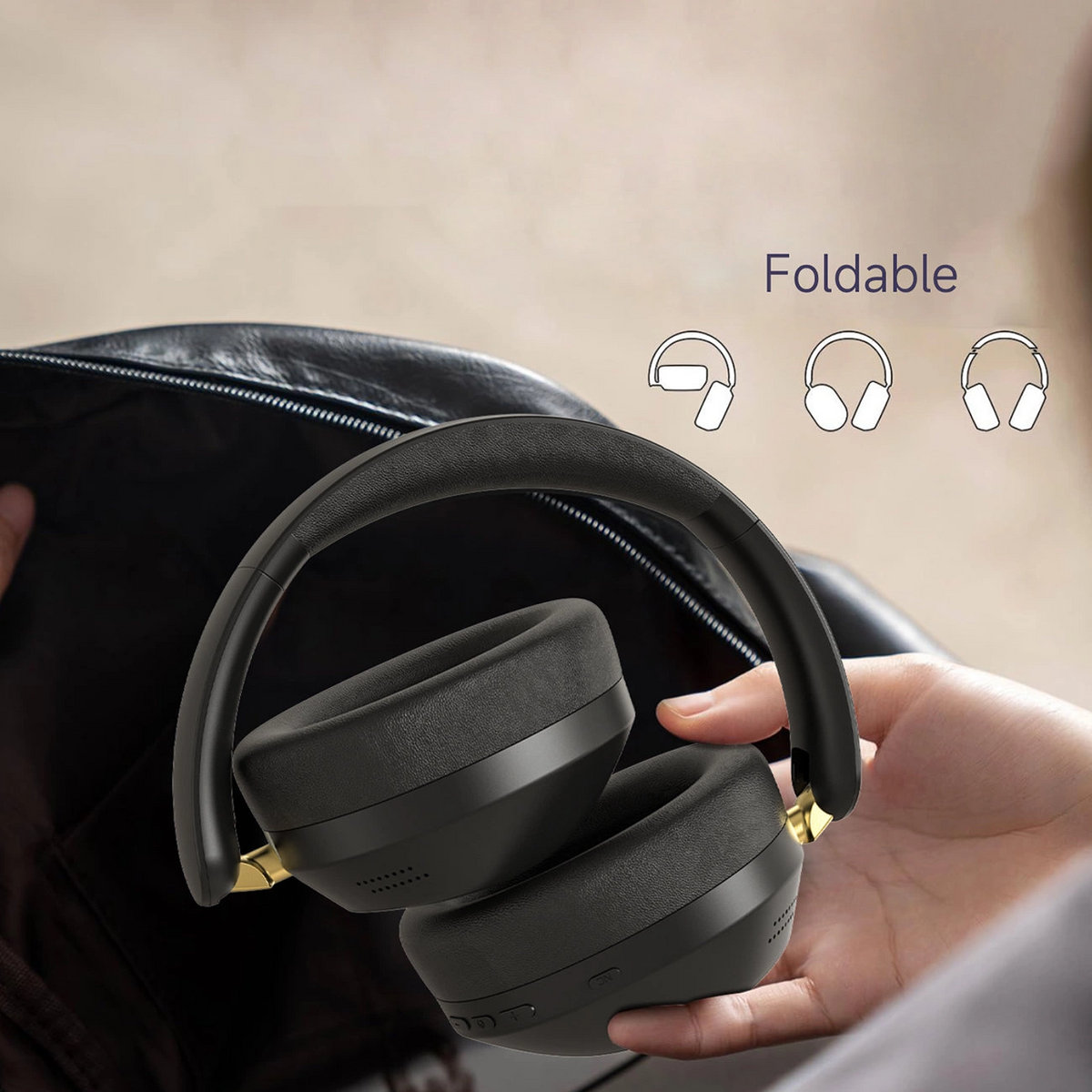 Auricolare Bluetooth Dudao X22 Max, A2DP, ANC, Nero