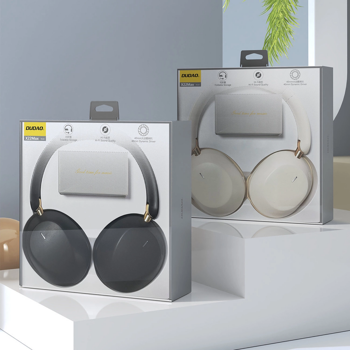 Auricolare Bluetooth Dudao X22 Max, A2DP, ANC, Nero
