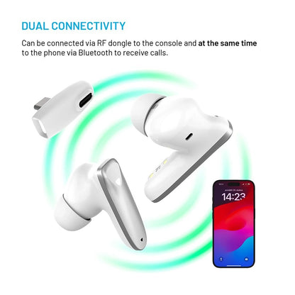 Auricolari Bluetooth Fixed Pods, TWS, Bianco