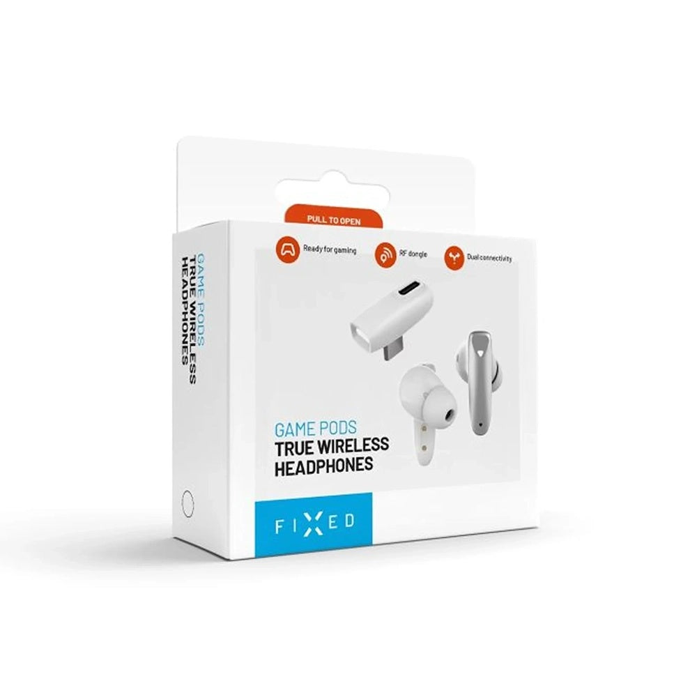 Auricolari Bluetooth Fixed Pods, TWS, Bianco