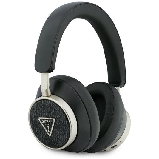 Auricolare Bluetooth Guess 4G Logo Triangolo Dorato, A2DP, Nero