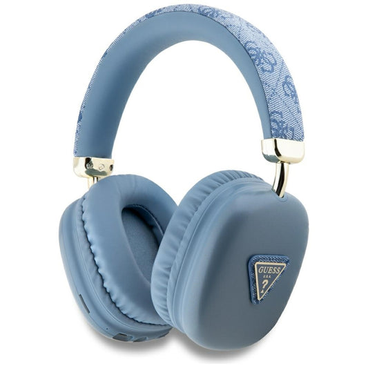 Auricolare Bluetooth Guess 4G con logo triangolo dorato, A2DP, Blu