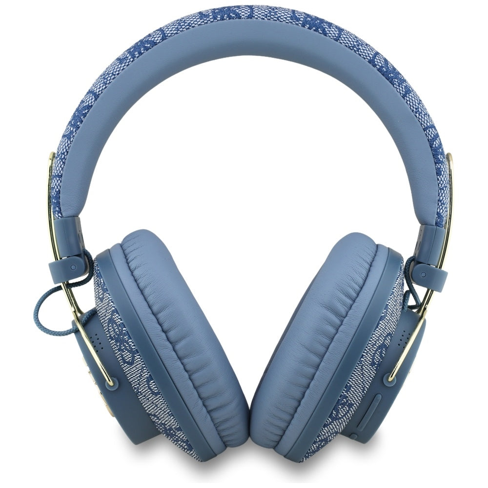 Auricolare Bluetooth Guess 4G con Logo Metallico, A2DP, Blu