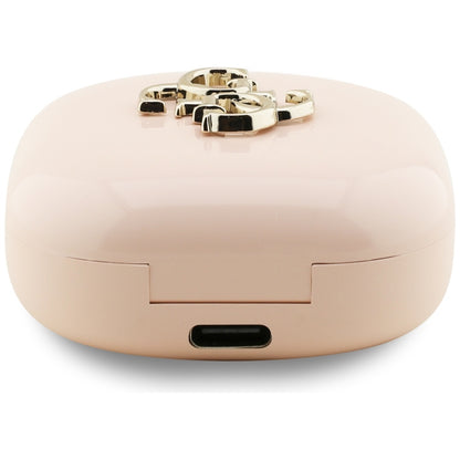 Auricolari Bluetooth Guess 4G Metal Logo, TWS, Rosa