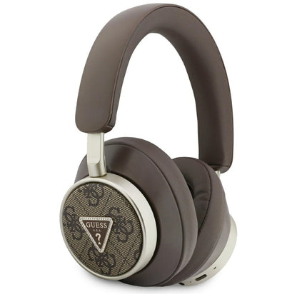 Auricolare Bluetooth Guess 4G Logo Triangolo Dorato, A2DP, Marrone