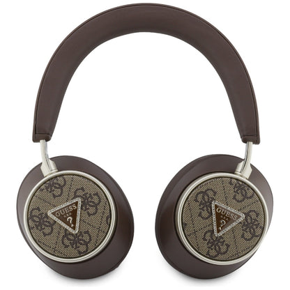 Auricolare Bluetooth Guess 4G Logo Triangolo Dorato, A2DP, Marrone