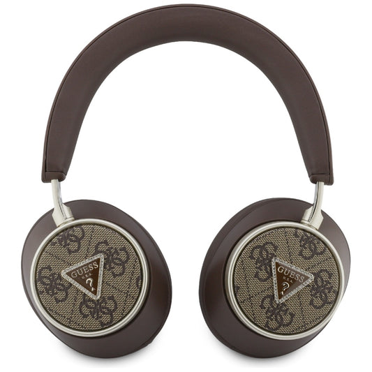 Auricolare Bluetooth Guess 4G Logo Triangolo Dorato, A2DP, Marrone