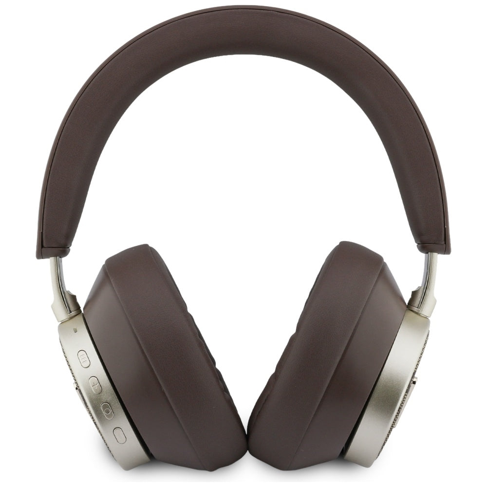 Auricolare Bluetooth Guess 4G Logo Triangolo Dorato, A2DP, Marrone