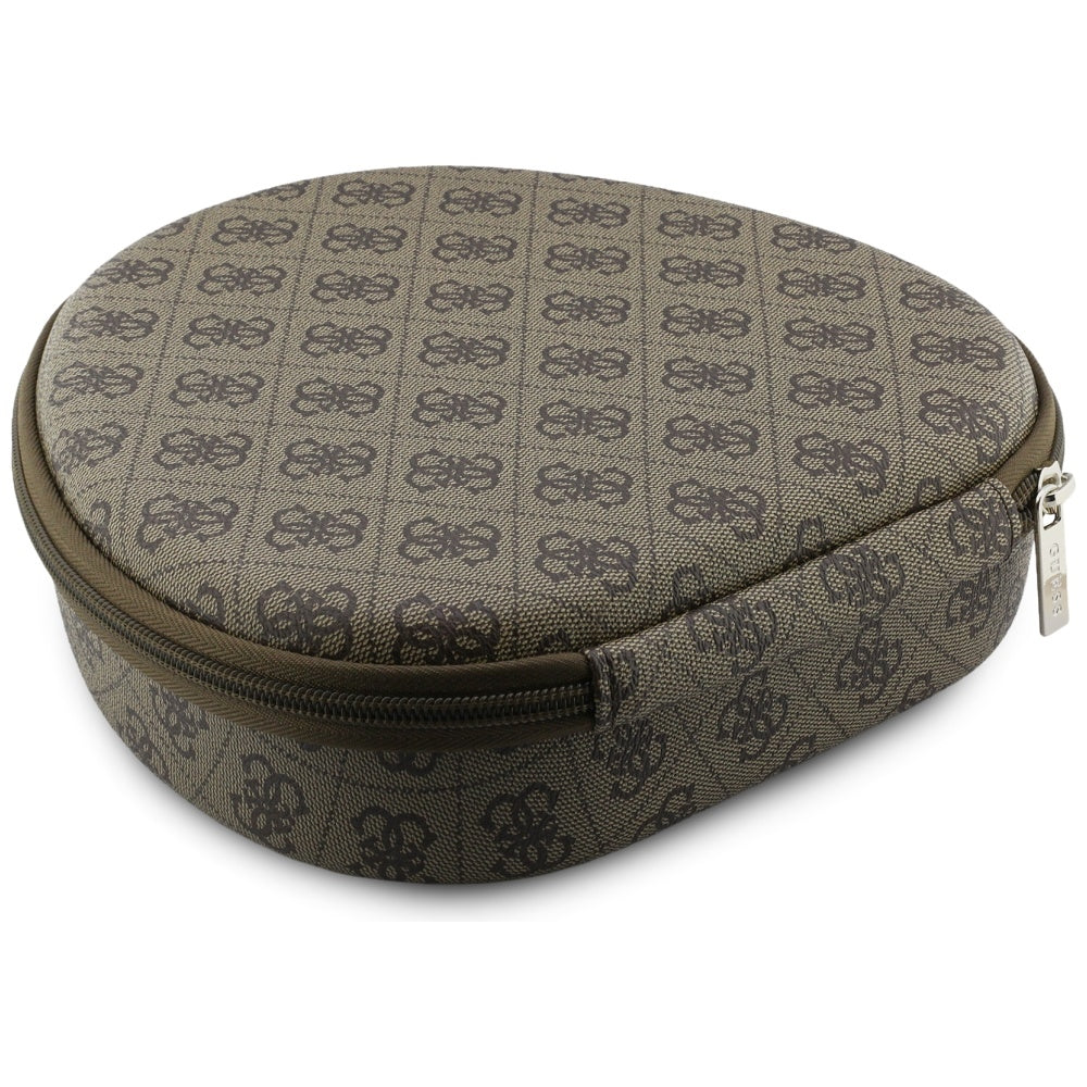 Auricolare Bluetooth Guess 4G Logo Triangolo Dorato, A2DP, Marrone