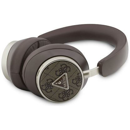 Auricolare Bluetooth Guess 4G Logo Triangolo Dorato, A2DP, Marrone