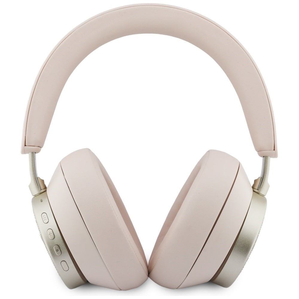 Auricolare Bluetooth Guess 4G Gold con Logo Triangolo, A2DP, Rosa