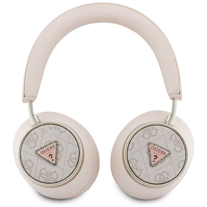 Auricolare Bluetooth Guess 4G Gold con Logo Triangolo, A2DP, Rosa