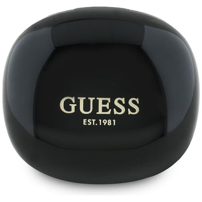 Auricolare Bluetooth Guess Flat Classic Logo Electroplated, TWS, Nero