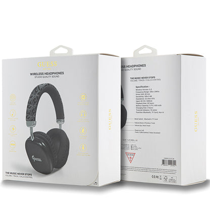 Auricolare Bluetooth Guess GCube Metallic Script Logo, A2DP, Nero