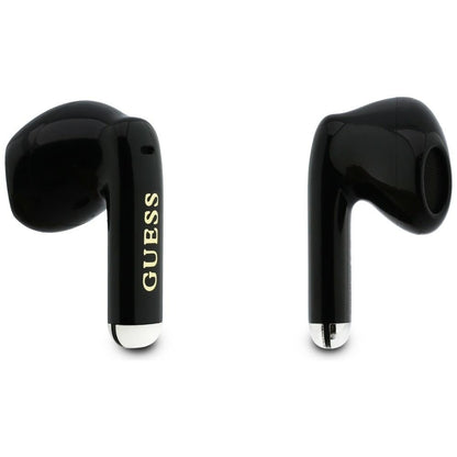 Auricolare Bluetooth Guess Glossy Gold Line Classic, TWS, Nero