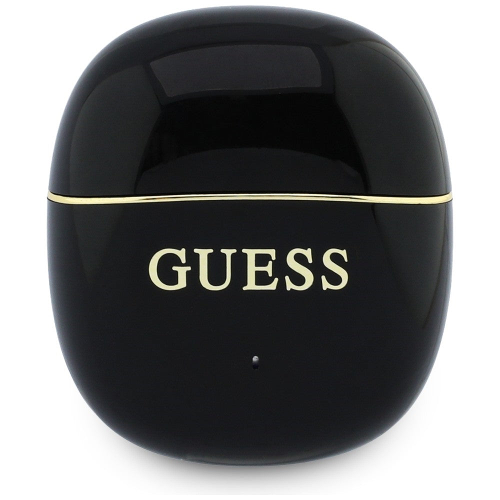Auricolare Bluetooth Guess Glossy Gold Line Classic, TWS, Nero