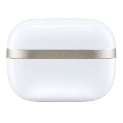 Auricolari Bluetooth Guess Glossy Gold Line Printed Classic Logo, TWS, bianchi