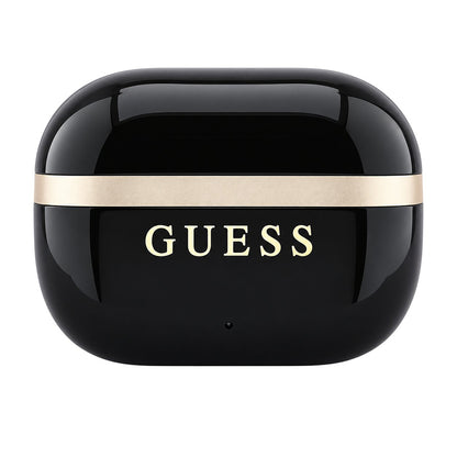 Auricolari Bluetooth Guess Glossy Gold Line con logo classico stampato, TWS, neri