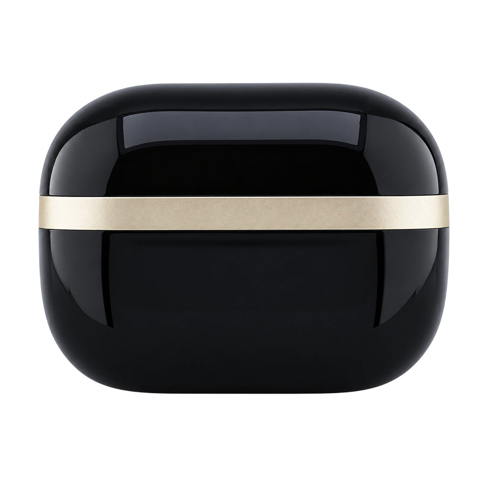 Auricolari Bluetooth Guess Glossy Gold Line con logo classico stampato, TWS, neri