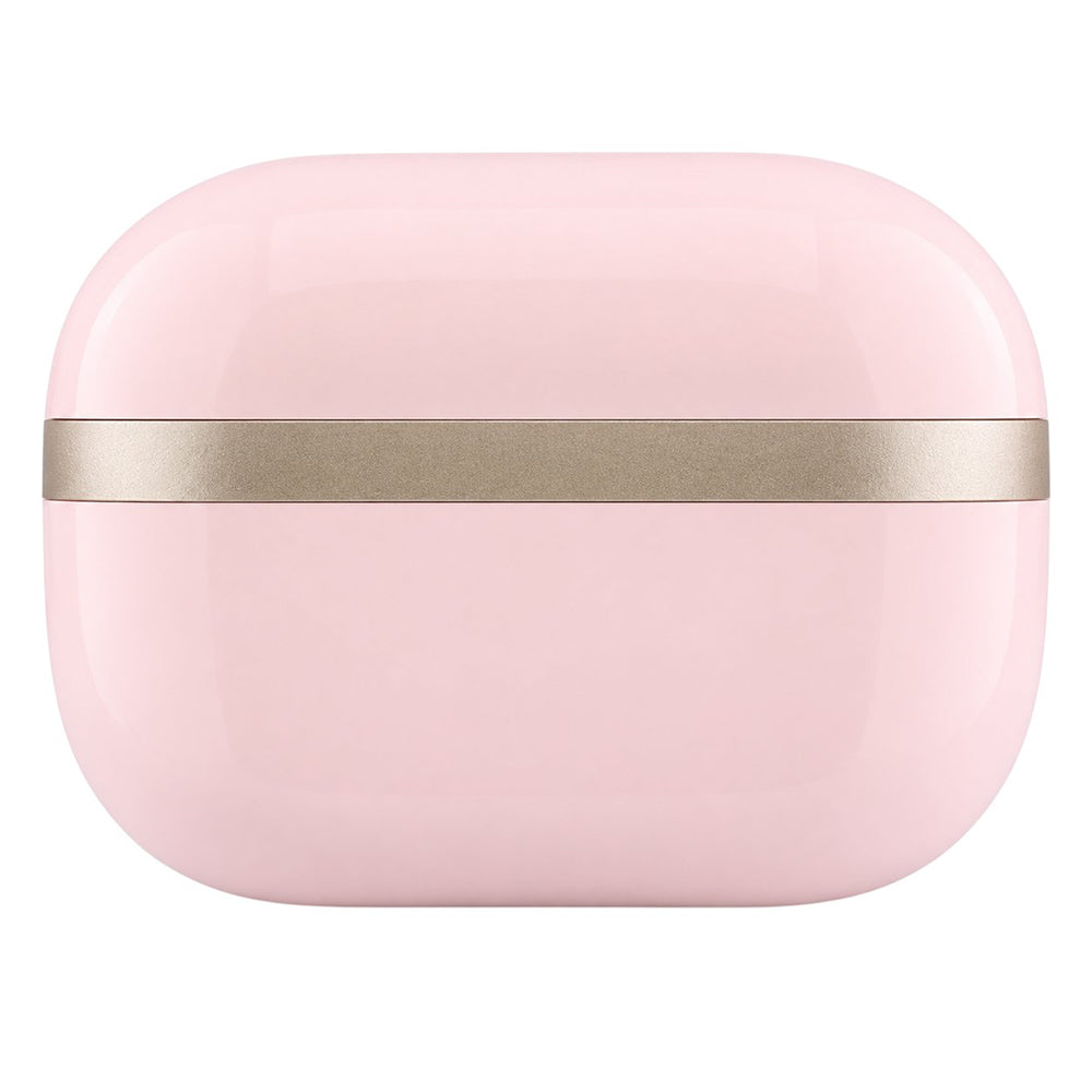 Auricolari Bluetooth Guess Glossy Gold Line Printed Classic Logo, TWS, Rosa