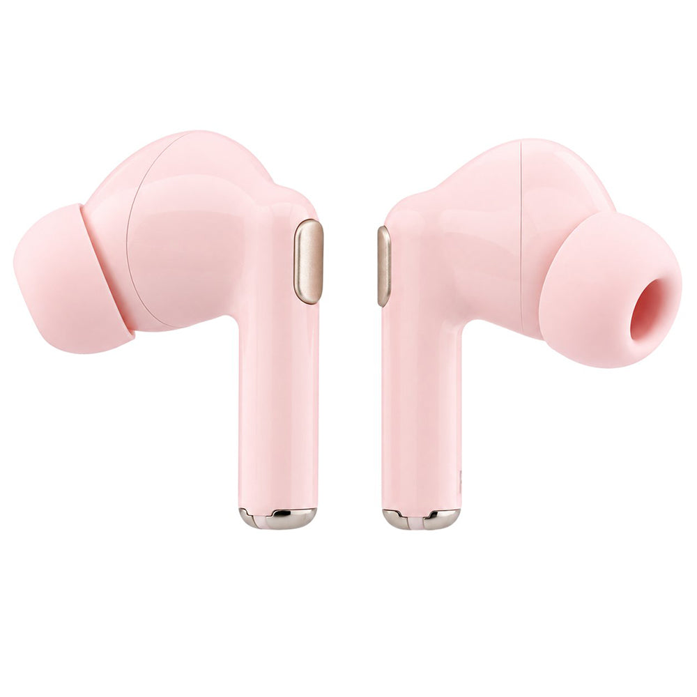 Auricolari Bluetooth Guess Glossy Gold Line Printed Classic Logo, TWS, Rosa